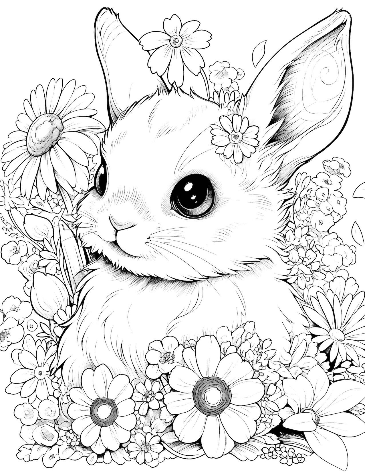 #1 Bunny Coloring Book Pages