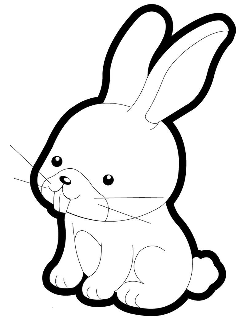 #1 Bunny Coloring Pages