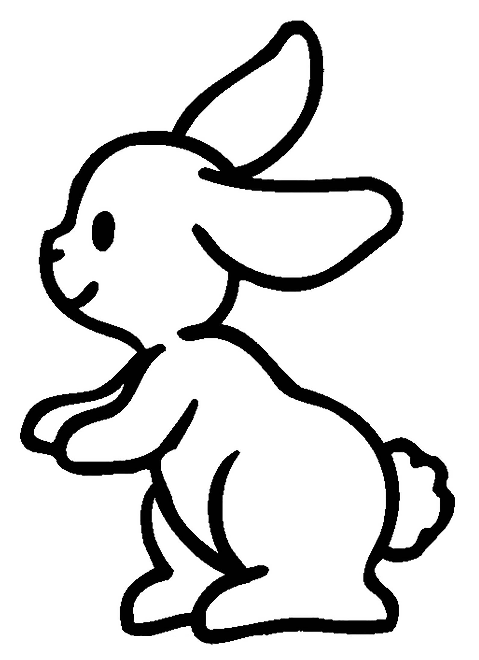 #1 Bunny For Coloring