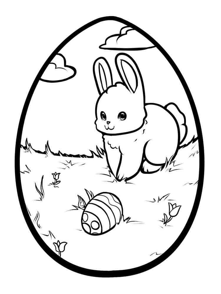 #1 Bunny Printable Coloring Pages