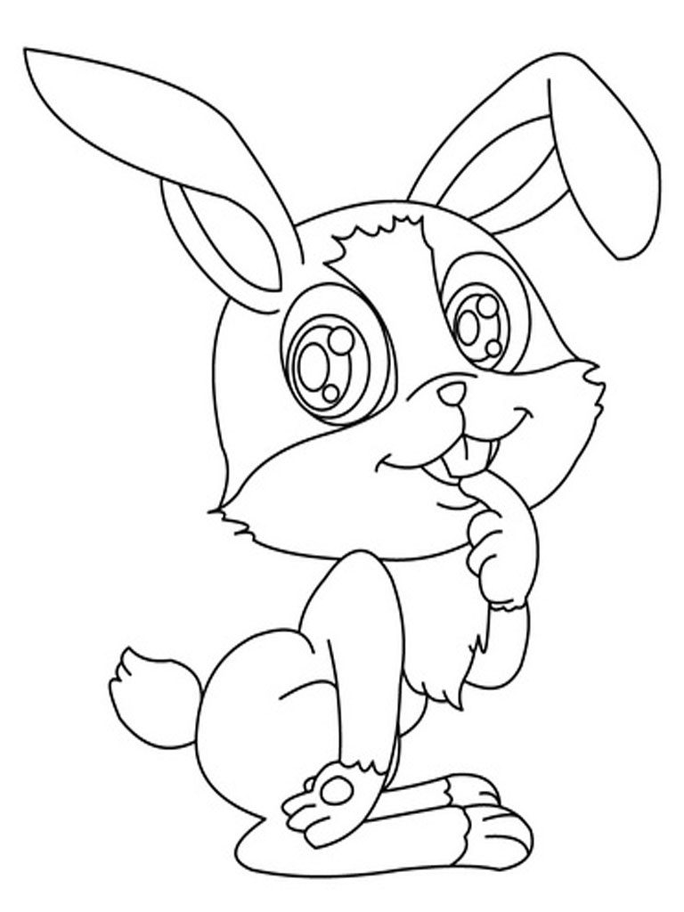 #1 Cartoon Bunny Coloring Pages