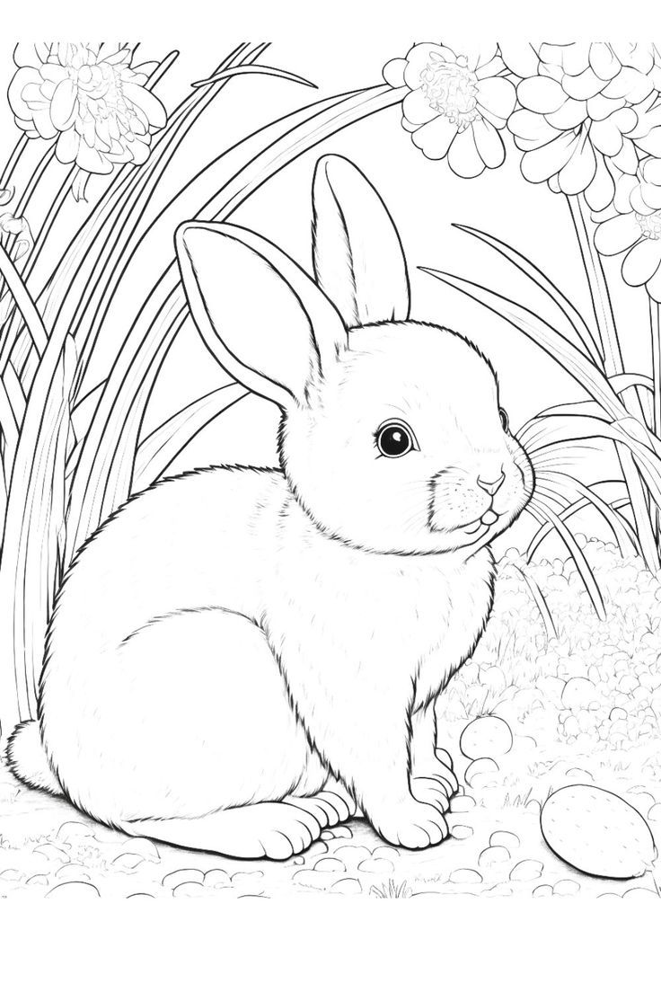 #1 Coloring Page Bunny