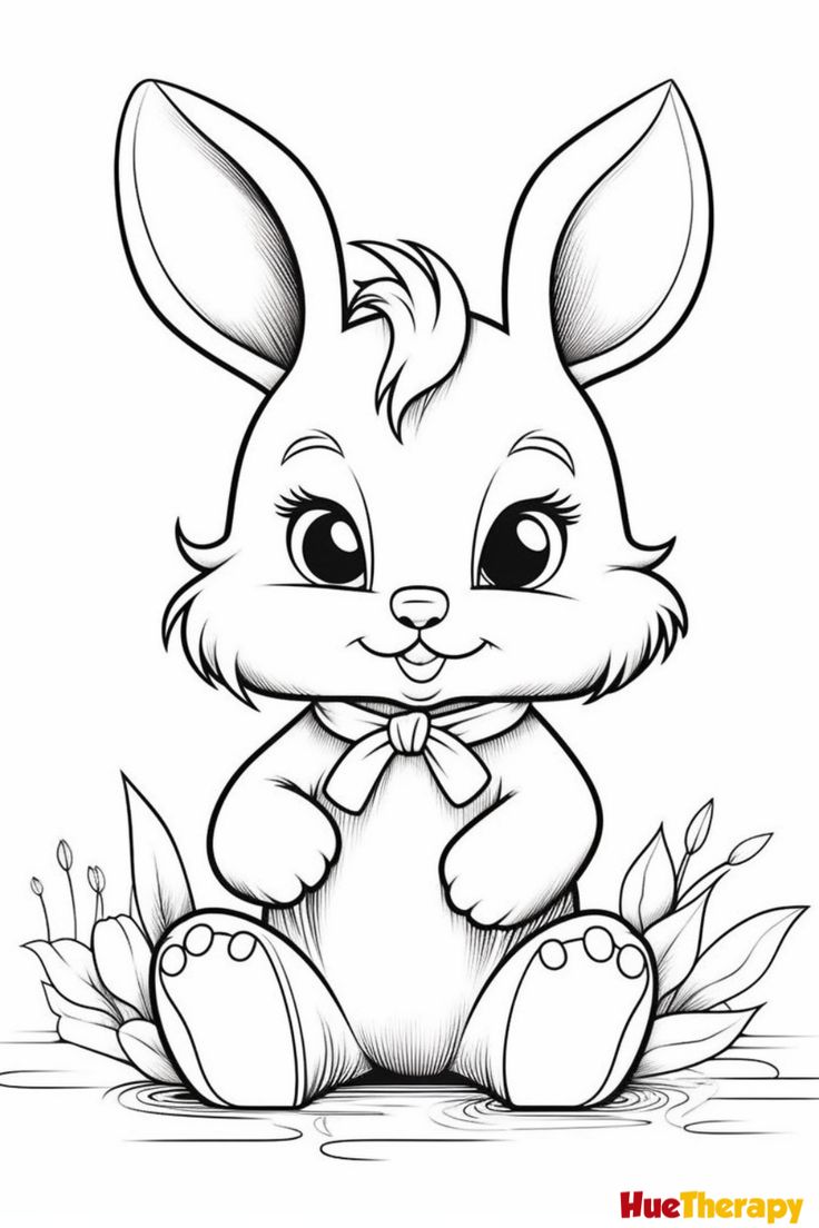 #1 Coloring Page Rabbit