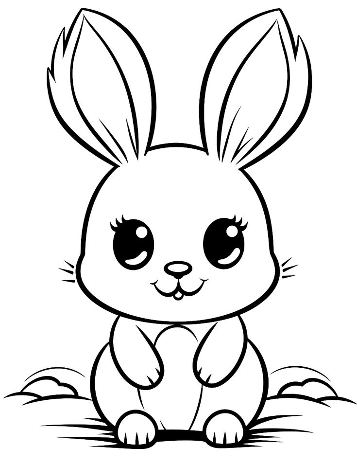 #1 Coloring Pages Of Bunny Rabbits