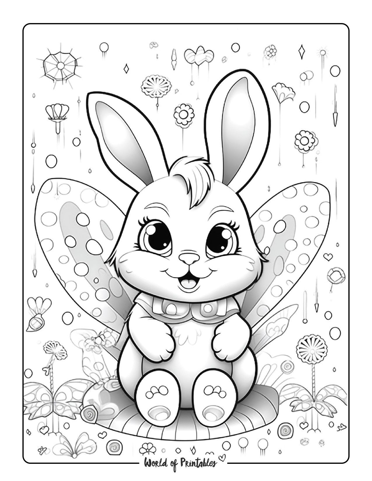 #1 Coloring Pages Of Rabbit