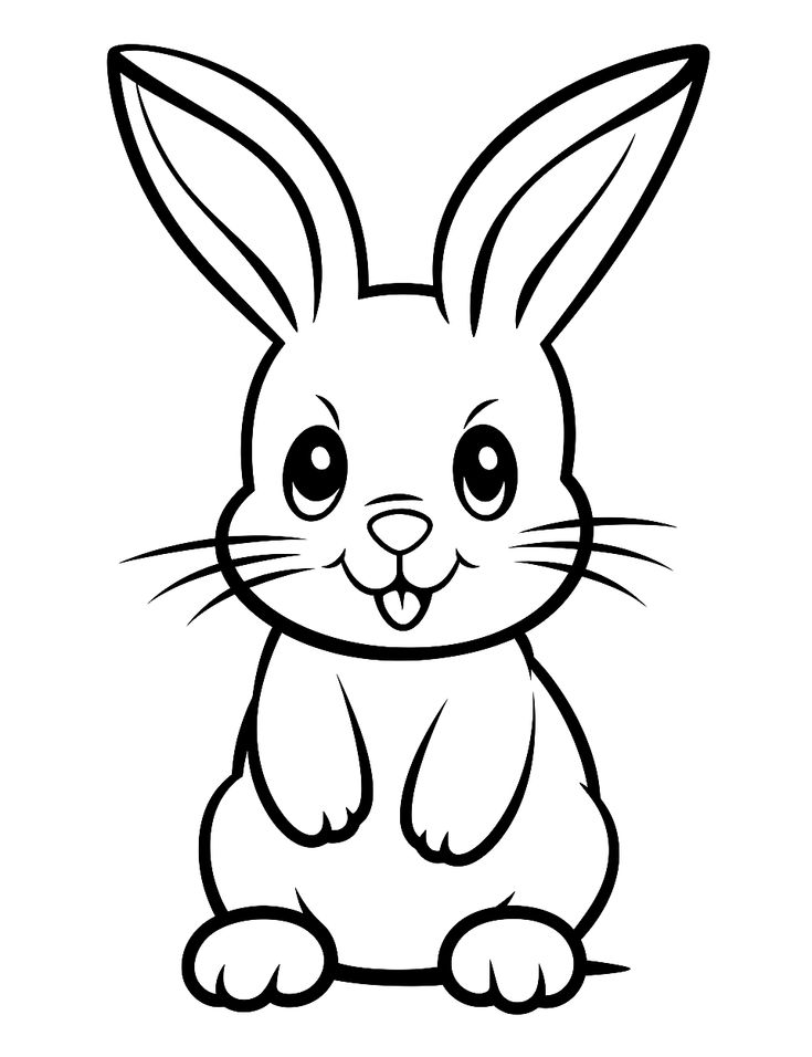 #1 Coloring Pages Rabbits