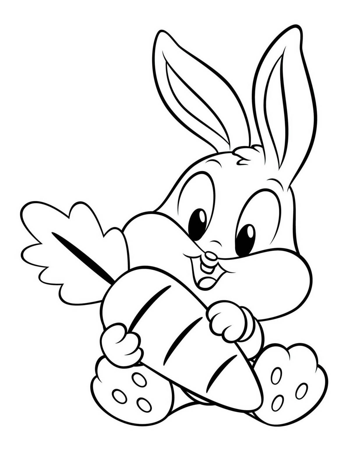 #1 Coloring Rabbit Pages