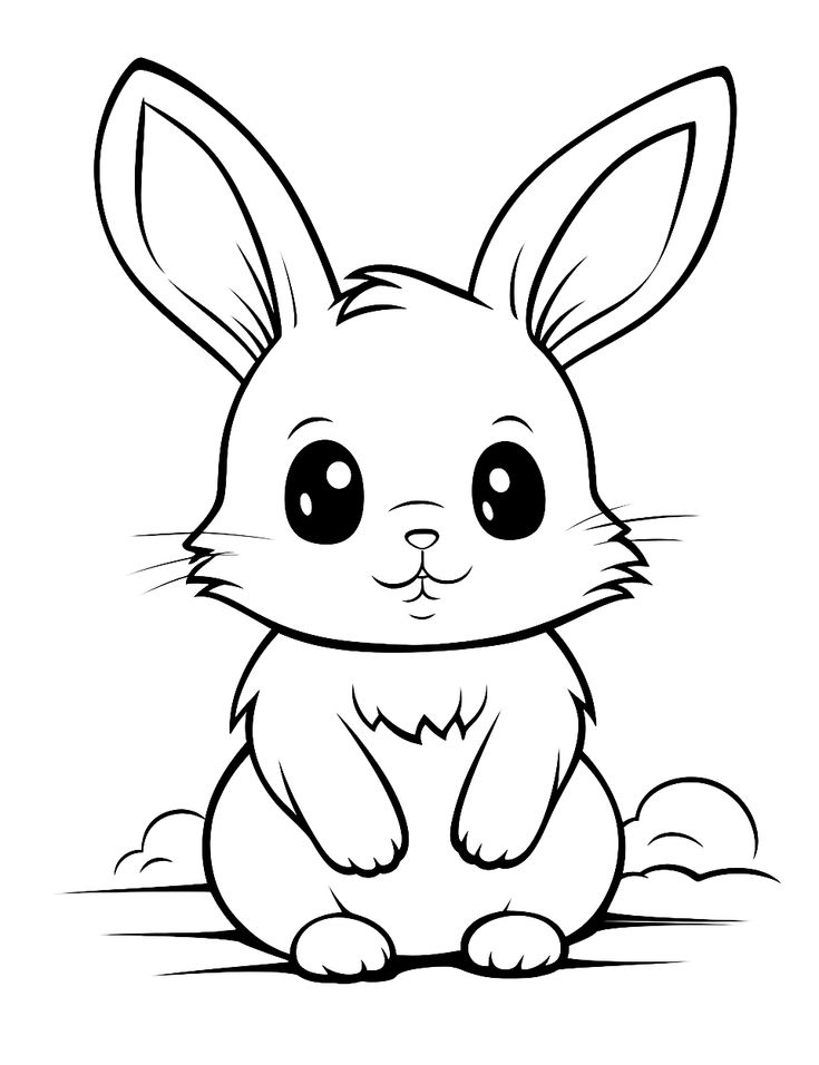 #1 Coloring Sheets Rabbit