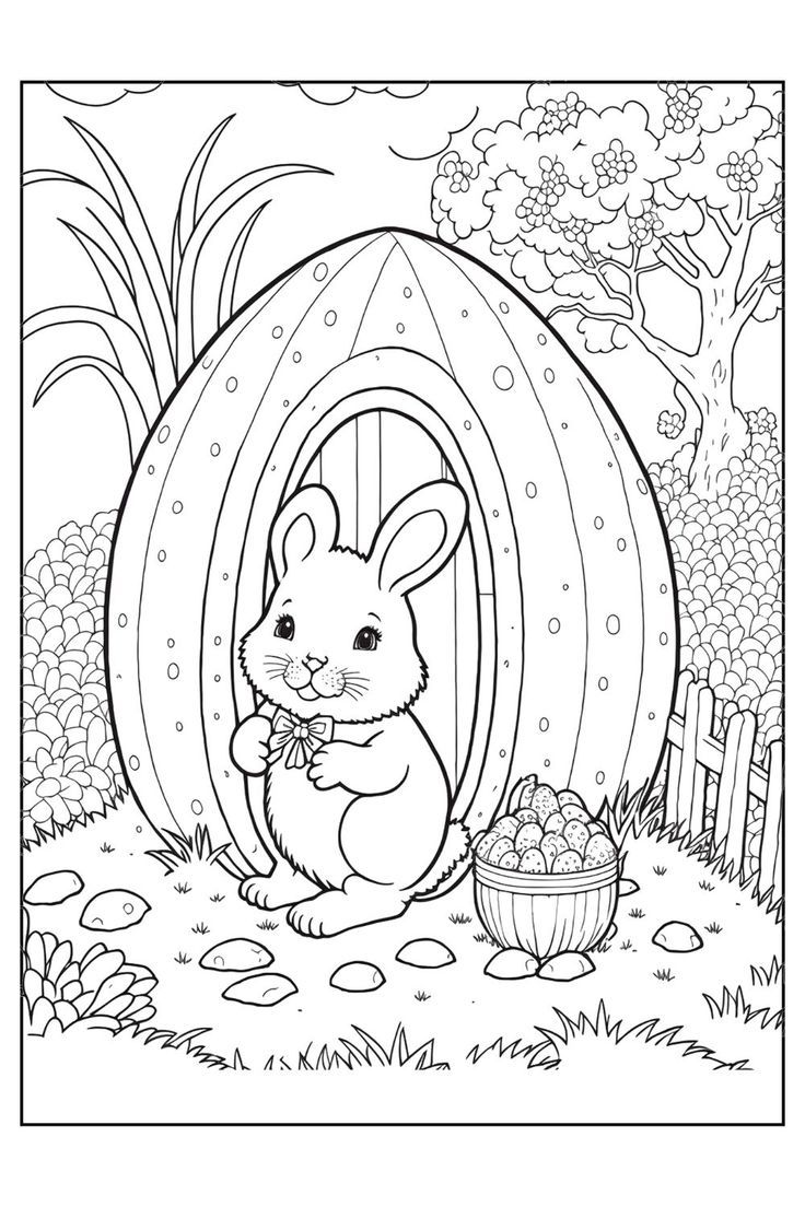 #1 Colouring Page Rabbit