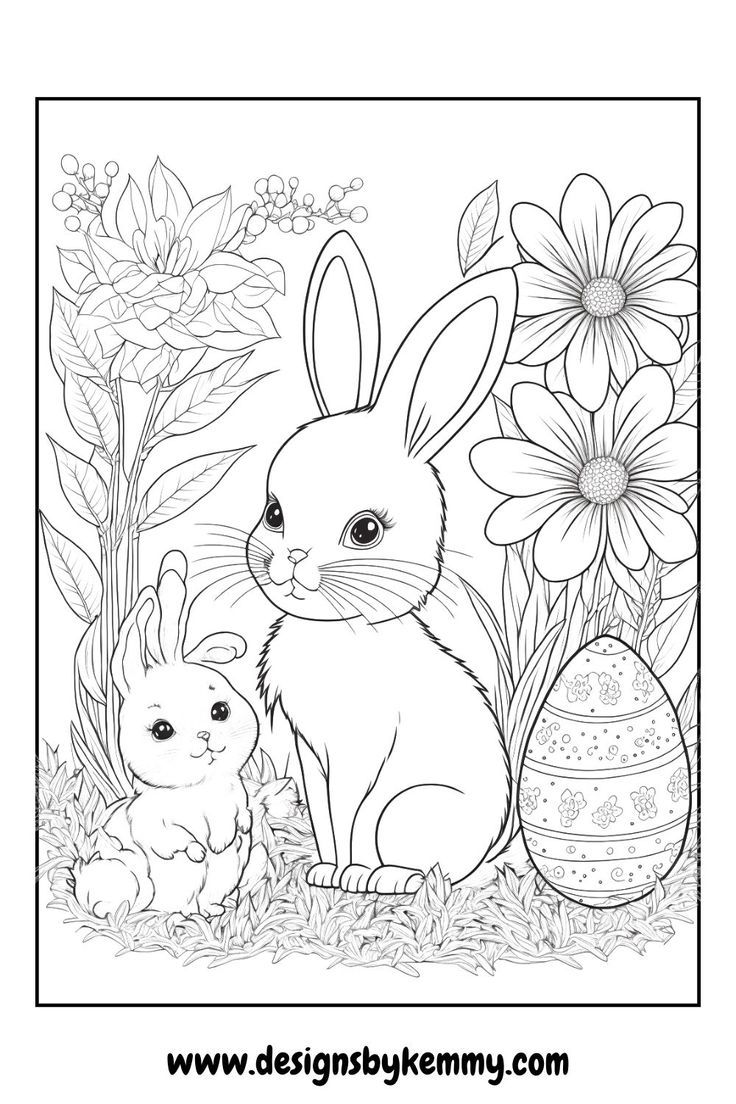 #1 Colouring Pages Bunny