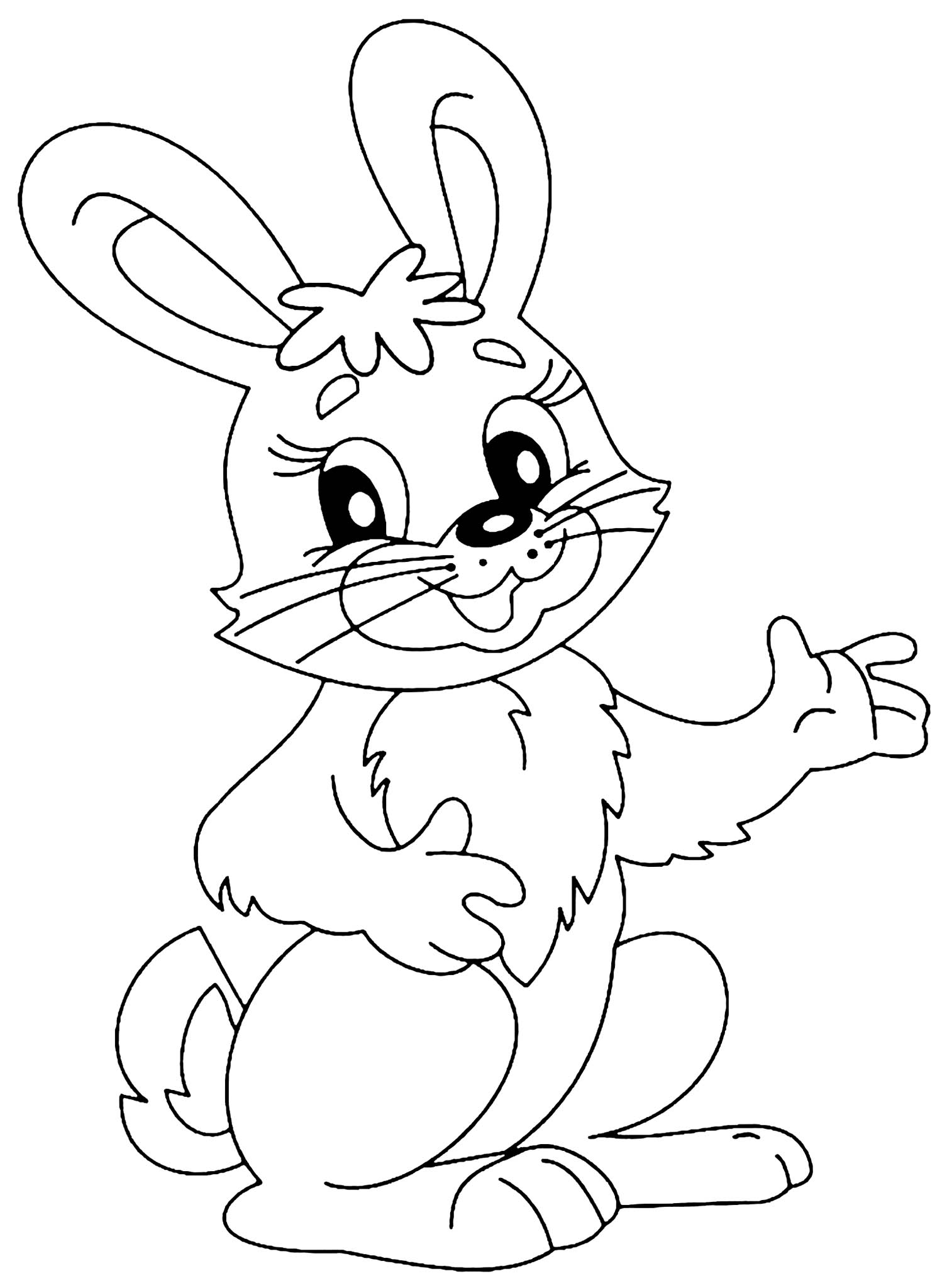 #1 Easter Bunny Coloring Page