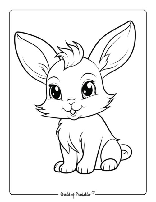 #1 Easter Bunny Coloring Pages