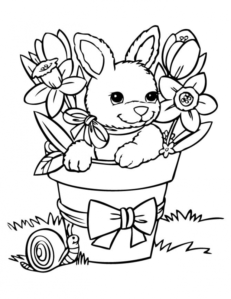 #1 Easter Rabbit Coloring Pages