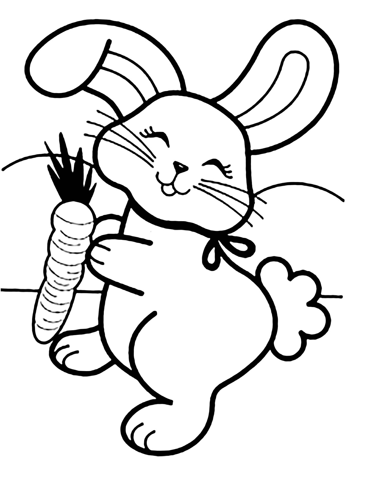 #1 Easter Rabbits Coloring Pages