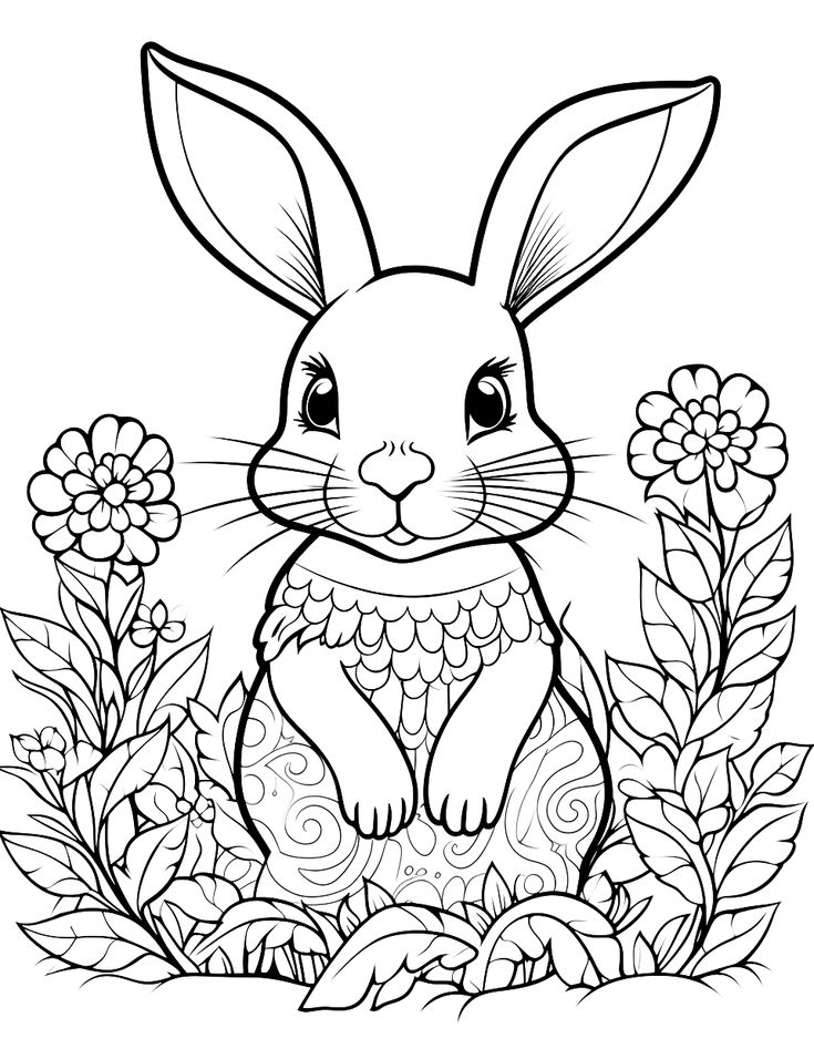 #1 Free Coloring Pages Of Bunnies