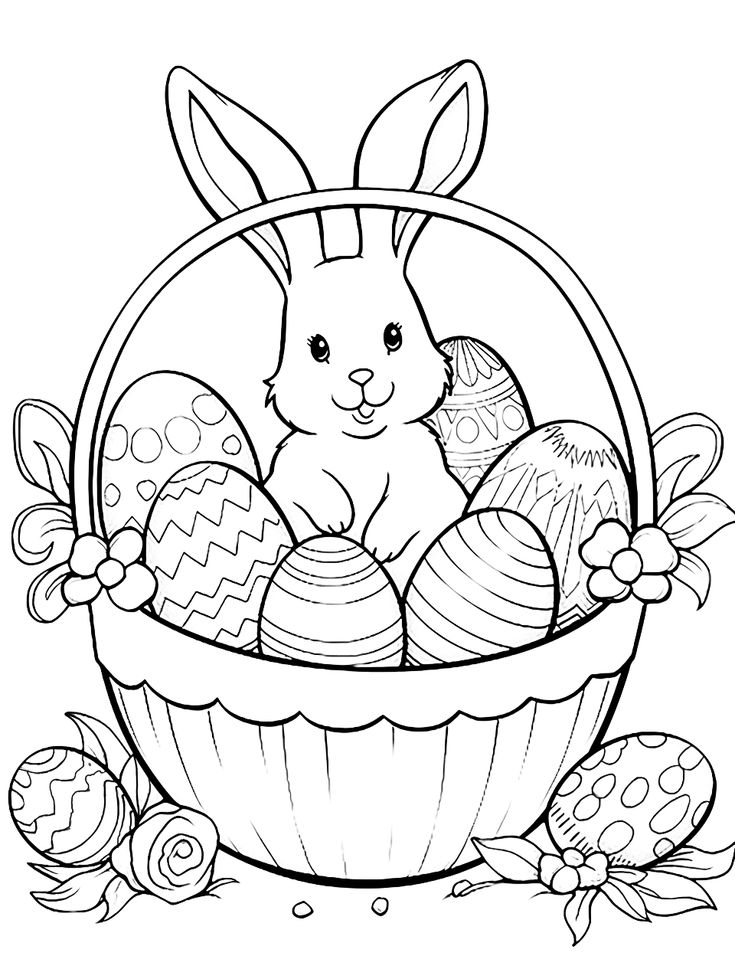 #1 Free Coloring Pages Rabbit