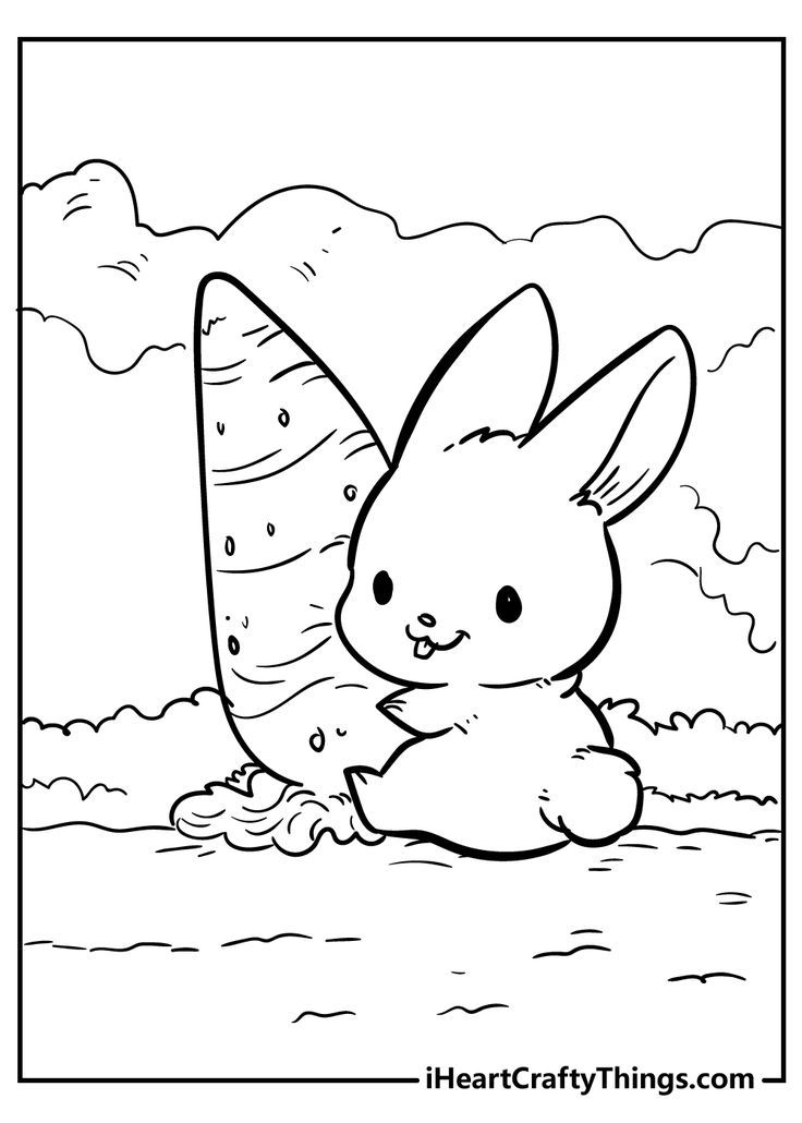 #1 Printable Bunny Pictures To Color