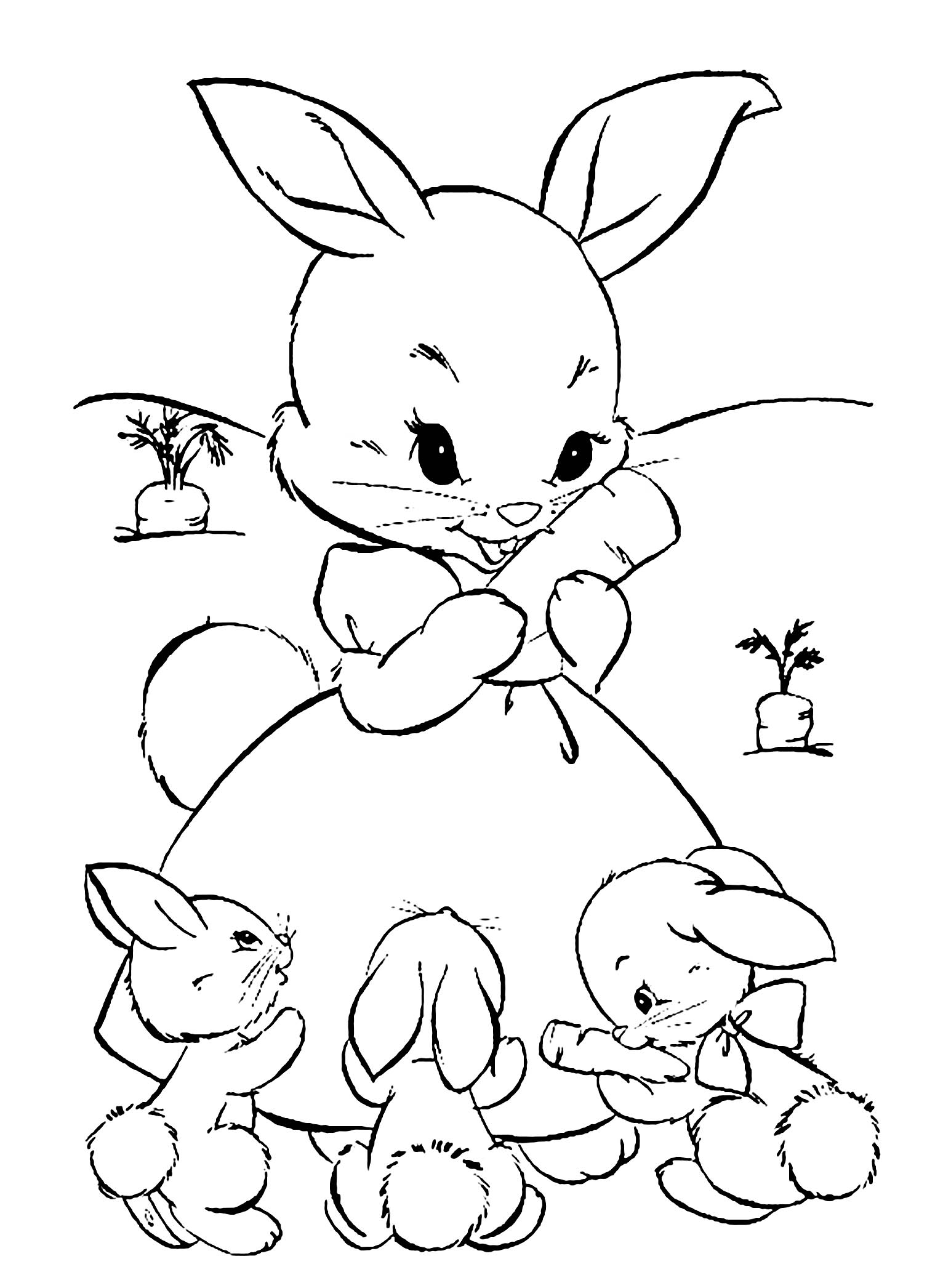 #1 Printable Bunny Rabbits