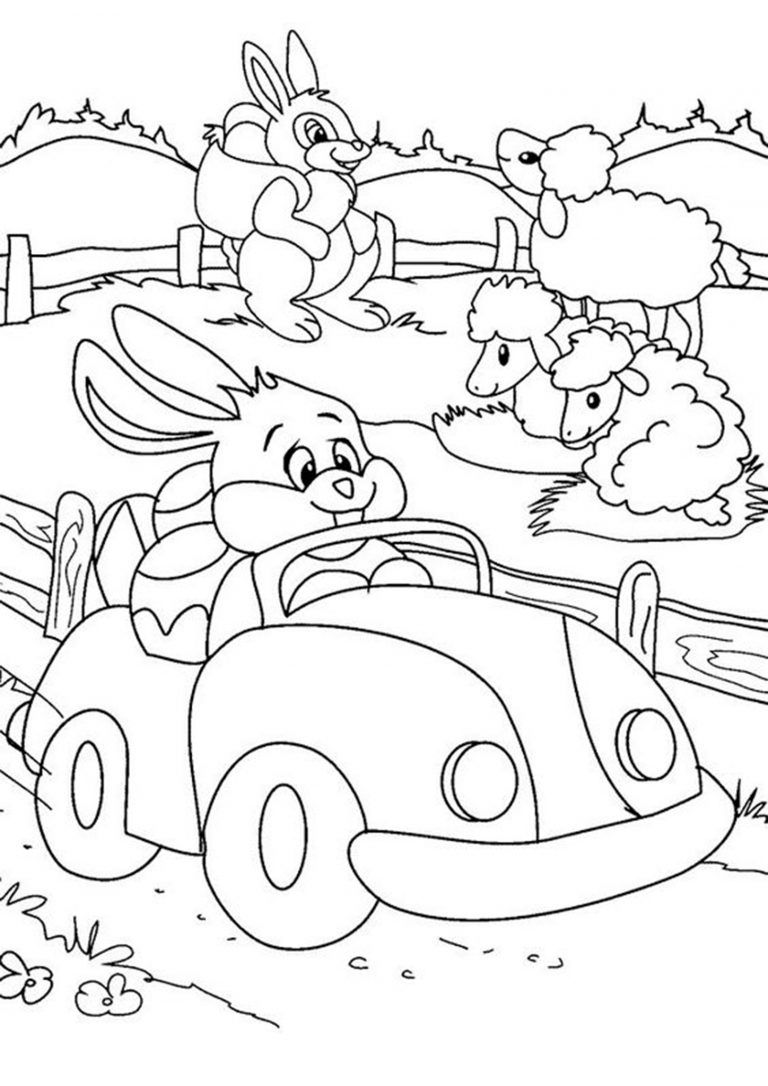 #1 Rabbit Coloring Pages