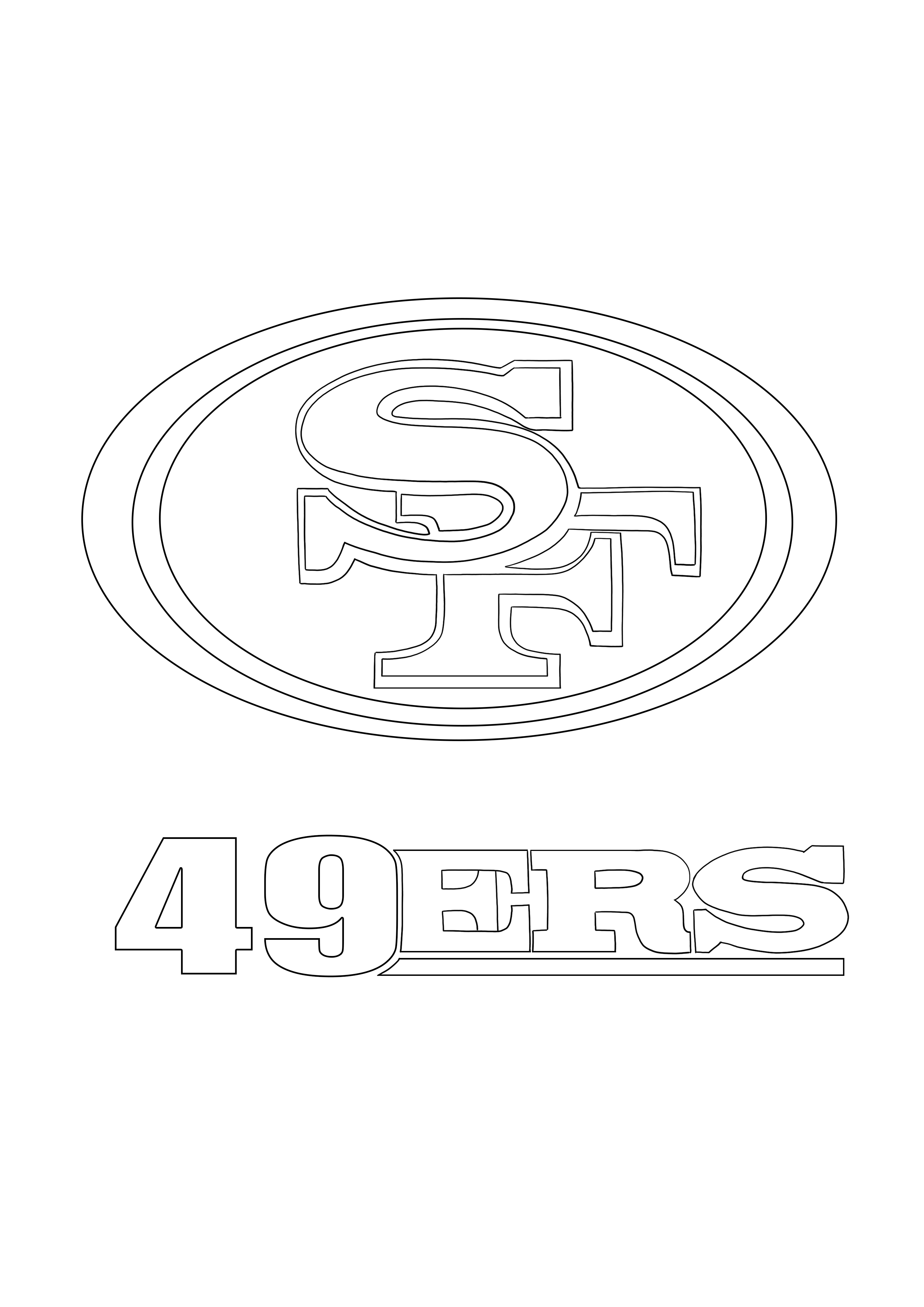 49ers Coloring Pages FREE Printable 19