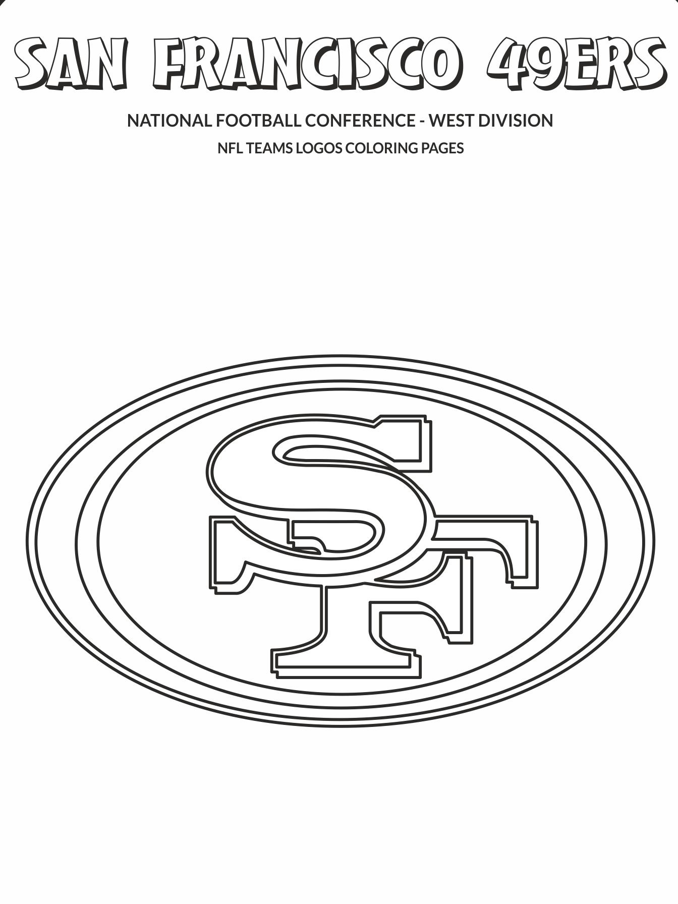 49ers Coloring Pages FREE Printable 20