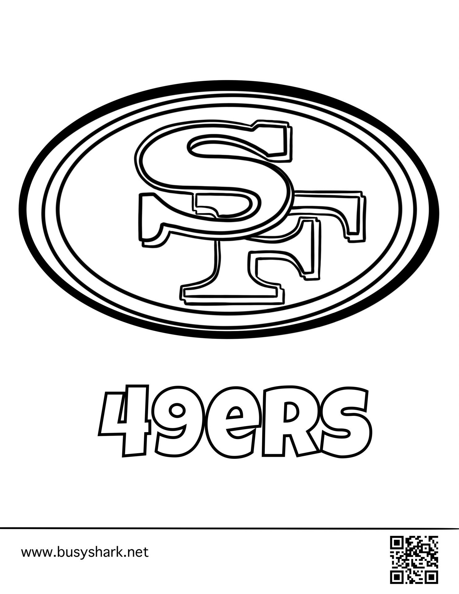 49ers Coloring Pages FREE Printable 58