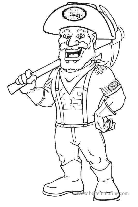 49ers Coloring Pages FREE Printable 6