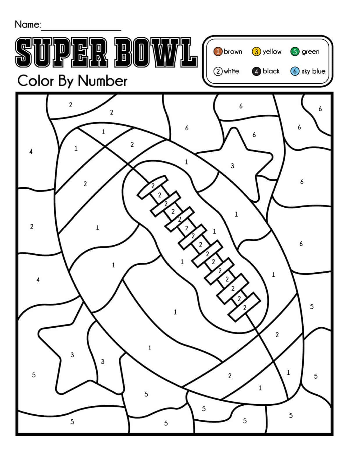 Super Bowl Coloring Pages 14