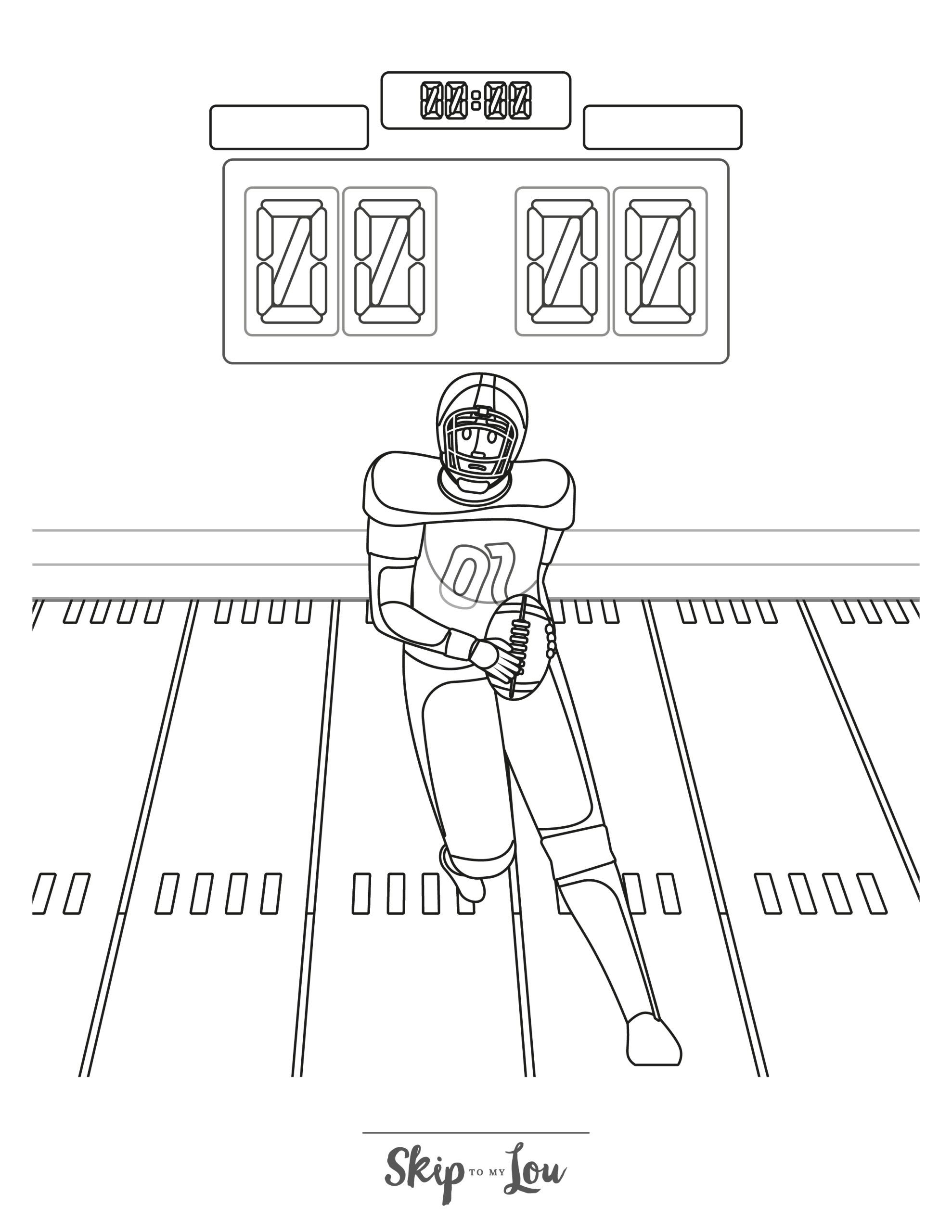 Super Bowl Coloring Pages 4