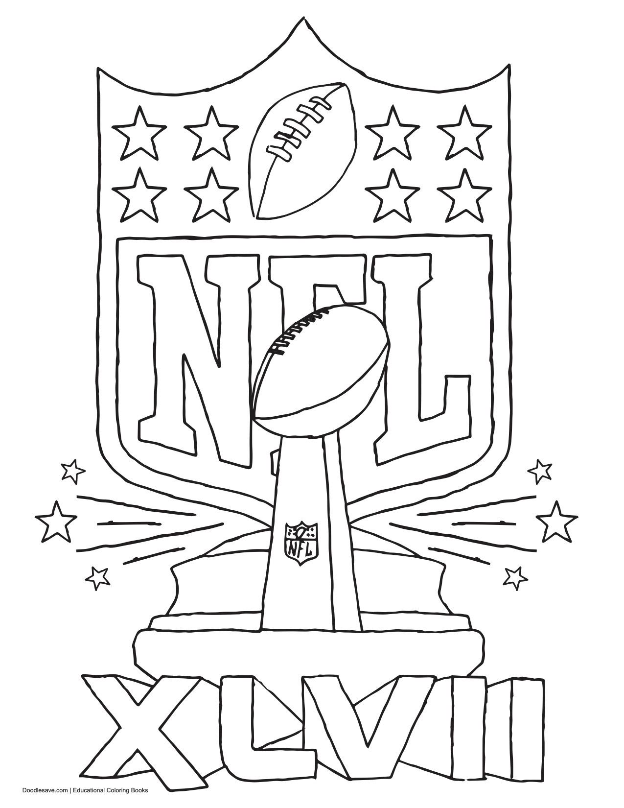 Super Bowl Coloring Pages 9