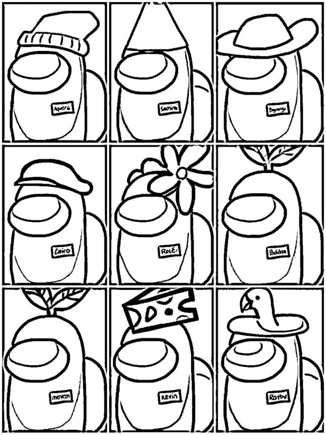 Among Us Coloring Pages Impostor 1