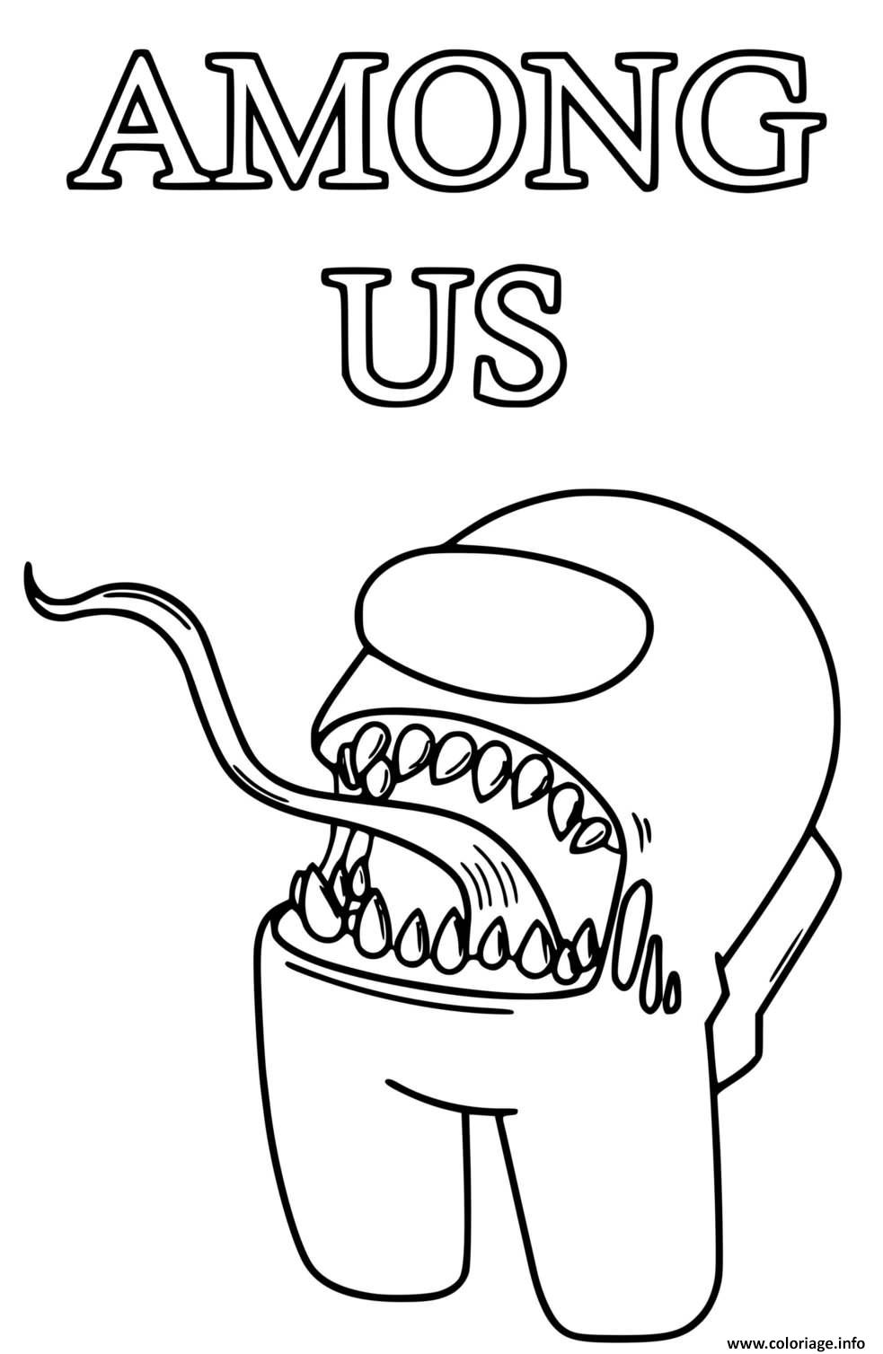 Among Us Coloring Pages Impostor 101