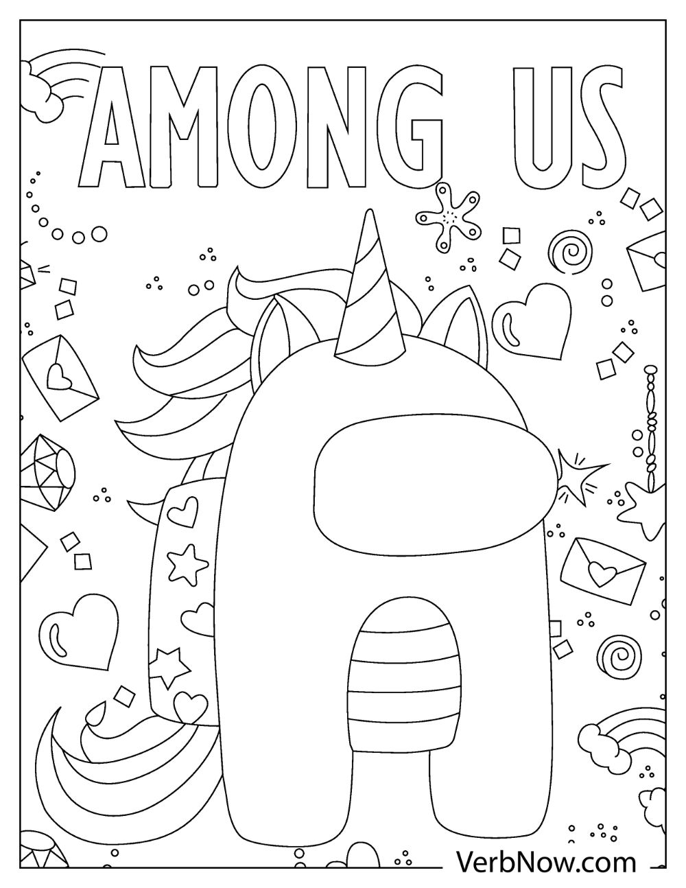 Among Us Coloring Pages Impostor 113