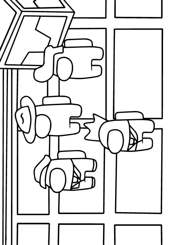 Among Us Coloring Pages Impostor 141