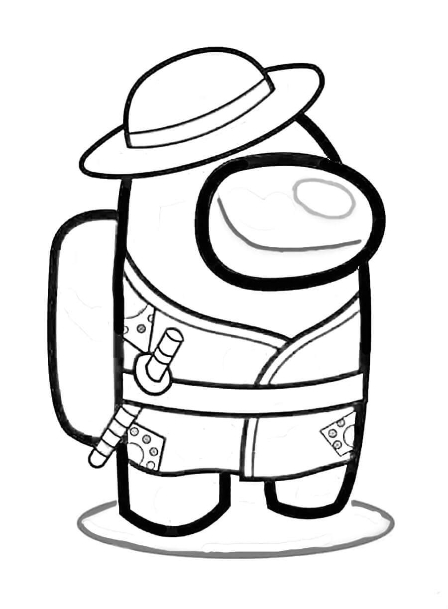 Among Us Coloring Pages Impostor 146