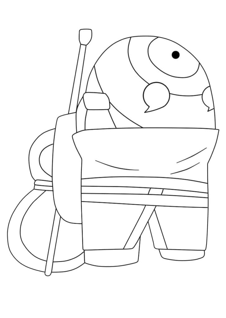 Among Us Coloring Pages Impostor 17