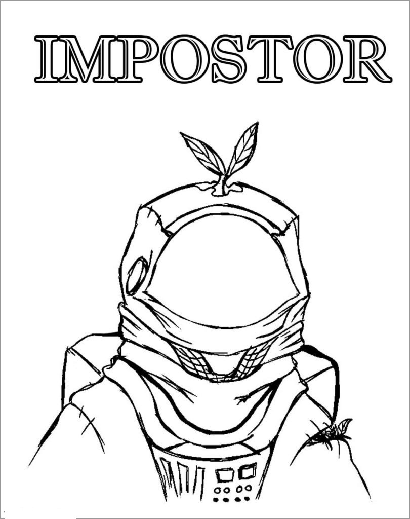 Among Us Coloring Pages Impostor 44