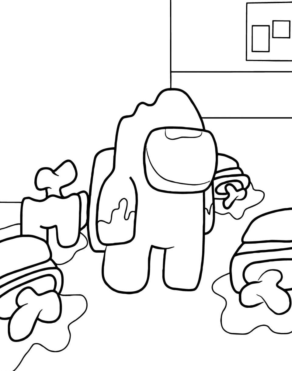 Among Us Coloring Pages Impostor 55