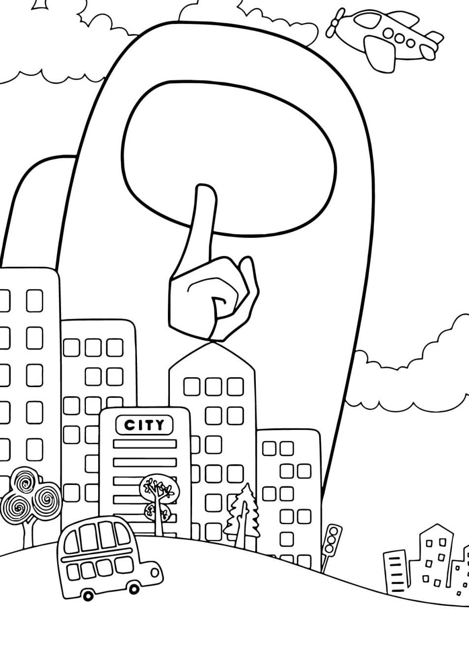 Among Us Coloring Pages Impostor 63