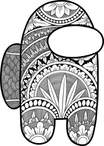 Among Us Coloring Pages Impostor 64