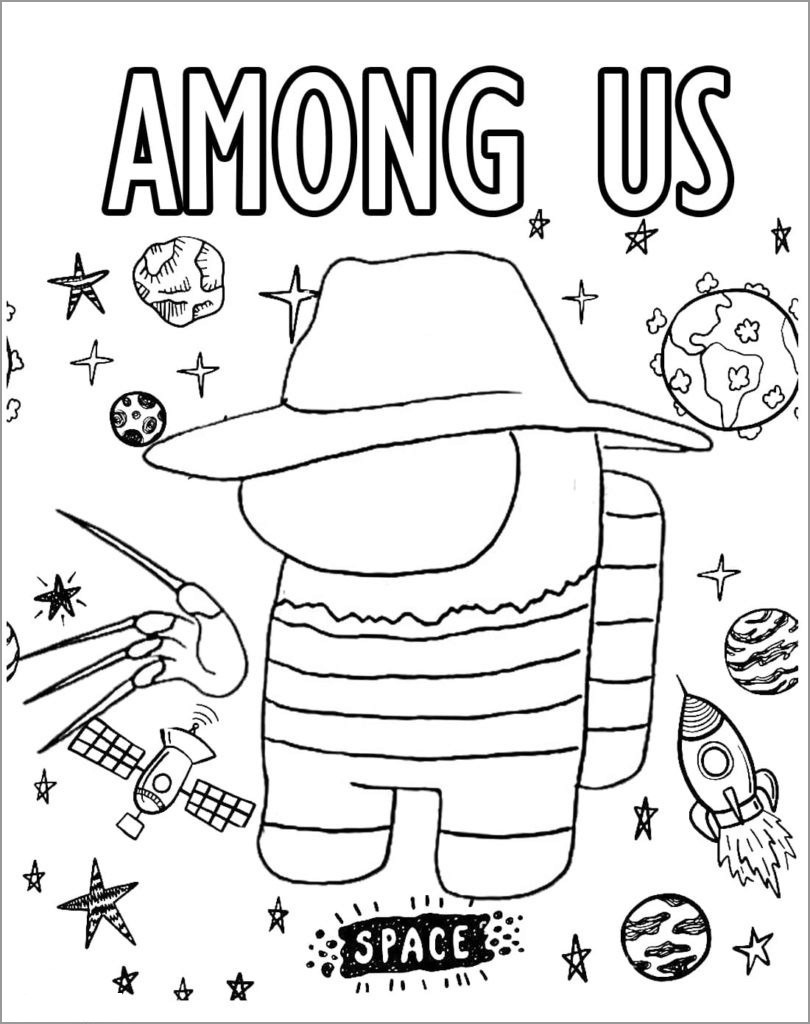 Among Us Coloring Pages Impostor 73