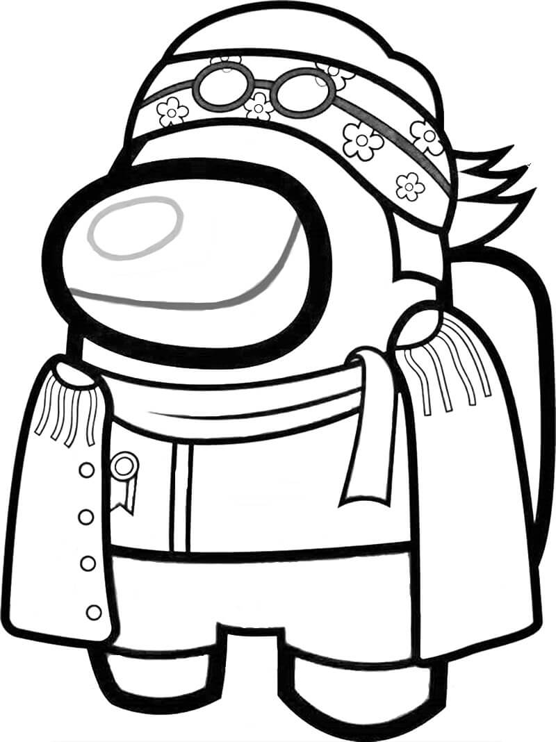 Among Us Coloring Pages Impostor 90