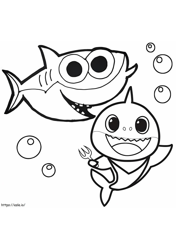 Baby Shark Dududu Coloring Pages Printables 10