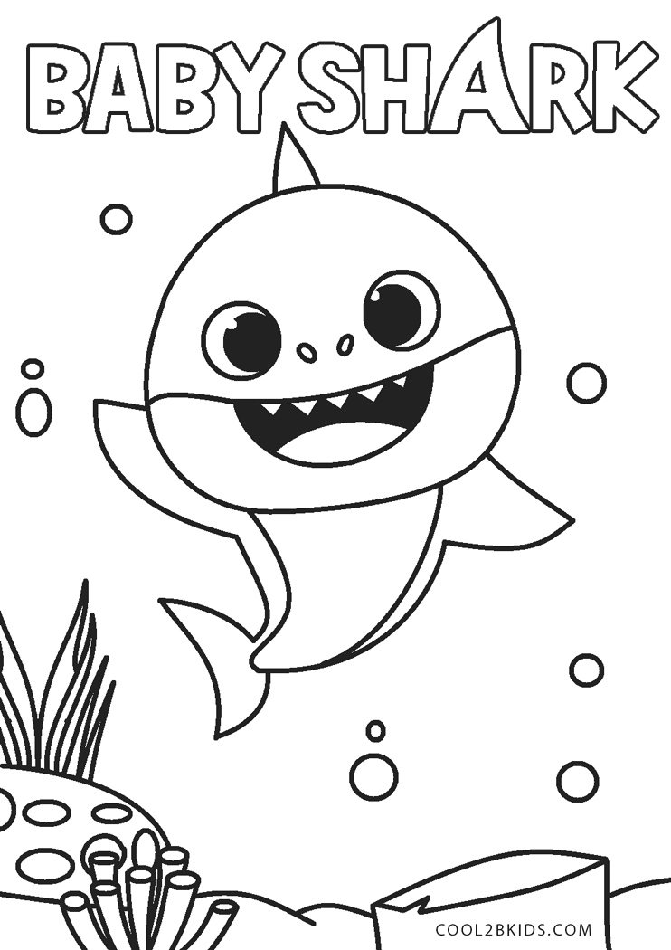 Baby Shark Dududu Coloring Pages Printables 101