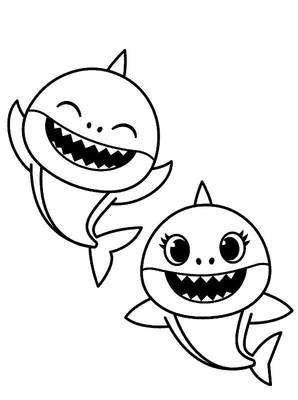 Baby Shark Dududu Coloring Pages Printables 104