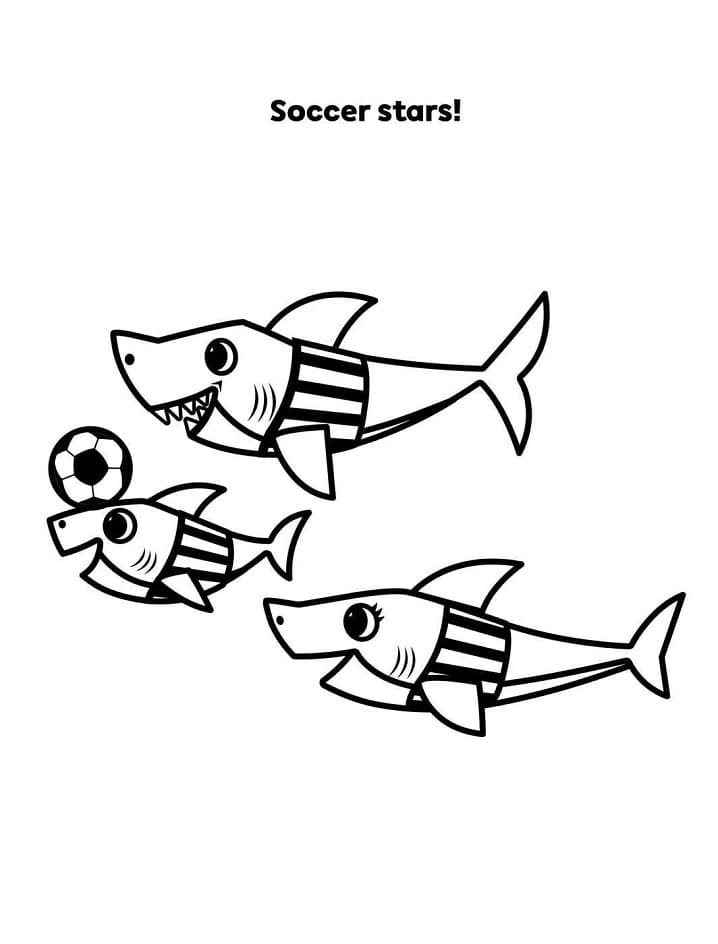 Baby Shark Dududu Coloring Pages Printables 113