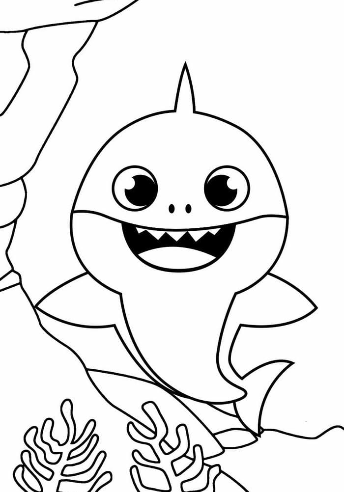 Baby Shark Dududu Coloring Pages Printables 118