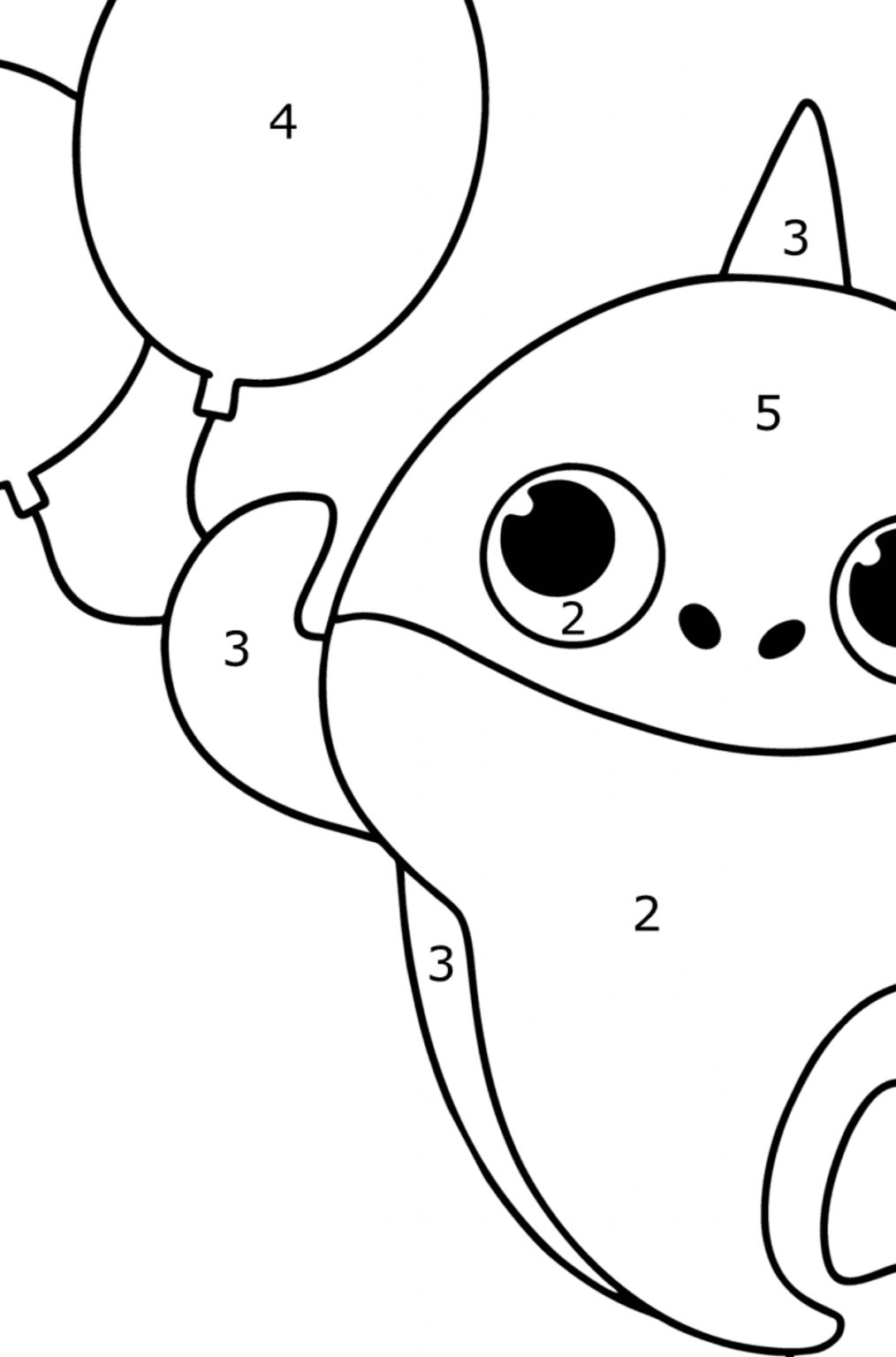 Baby Shark Dududu Coloring Pages Printables 126