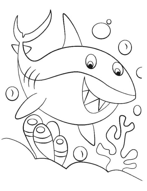 Baby Shark Dududu Coloring Pages Printables 13