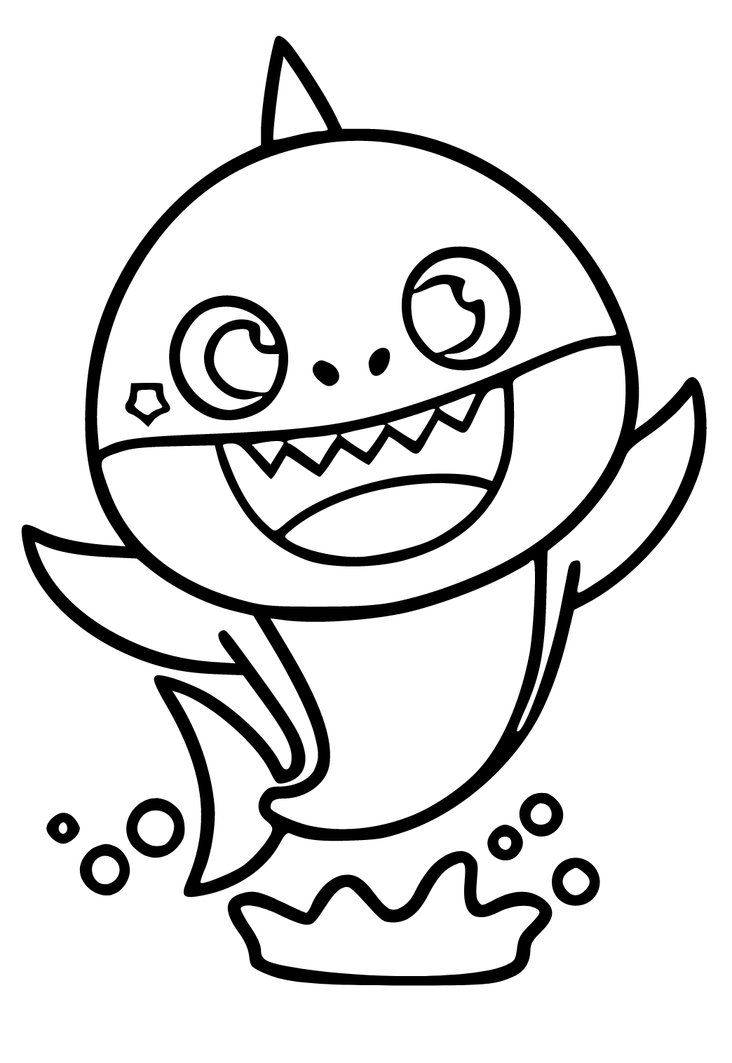 Baby Shark Dududu Coloring Pages Printables 17